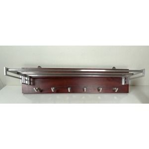 Mid-Century Coat Rack with Art Deco Accents